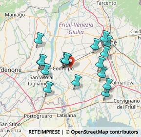 Mappa Via Gianfranco Ellero, 33033 Codroipo UD, Italia (12.77647)