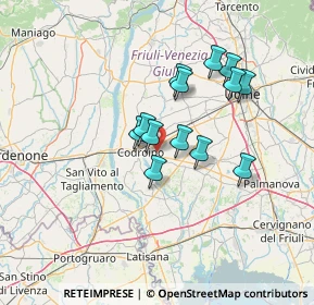 Mappa Via Gianfranco Ellero, 33033 Codroipo UD, Italia (10.79692)