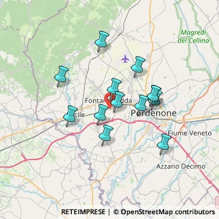 Mappa Via Pieve, 33074 Fontanafredda PN, Italia (5.91462)