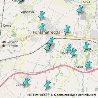 Mappa Via Pieve, 33074 Fontanafredda PN, Italia (2.72357)