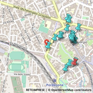 Mappa Vicolo Riccardo Selvatico, 33170 Pordenone PN, Italia (0.2795)