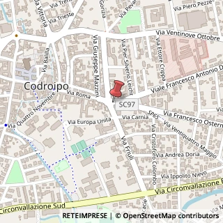 Mappa Via Friuli, 1, 33033 Codroipo, Udine (Friuli-Venezia Giulia)