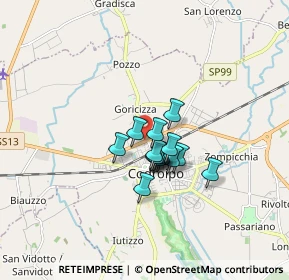 Mappa Via della Rosta, 33033 Codroipo UD, Italia (0.98867)