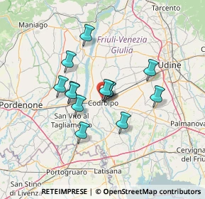 Mappa Via della Rosta, 33033 Codroipo UD, Italia (10.32769)