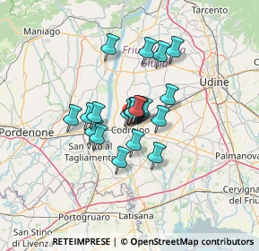 Mappa Via della Rosta, 33033 Codroipo UD, Italia (8.575)