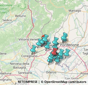 Mappa Via Monte Grappa, 33070 Caneva PN, Italia (11.258)