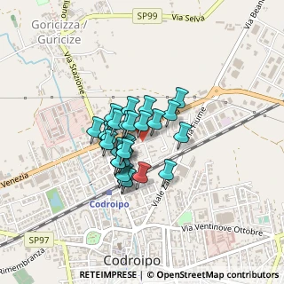 Mappa Via Tarvisio, 33033 Codroipo UD, Italia (0.26071)
