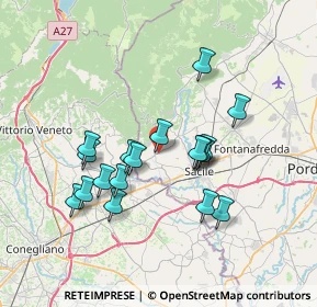 Mappa Via Giovanni Falcone, 33070 Caneva PN, Italia (6.29111)