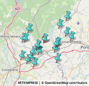 Mappa Via Giovanni Falcone, 33070 Caneva PN, Italia (6.635)