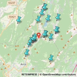 Mappa Località Lavini, 38074 Dro TN, Italia (3.535)