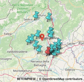 Mappa 31020 Tarzo TV, Italia (10.6)