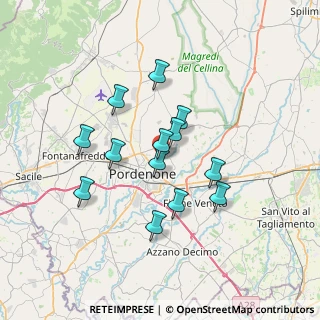 Mappa Via Monte Santo, 33170 Pordenone PN, Italia (5.74538)
