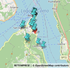 Mappa Via Privata dell'Industria, 22021 Bellagio CO, Italia (1.383)