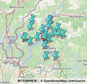 Mappa Via Privata dell'Industria, 22021 Bellagio CO, Italia (9.637)