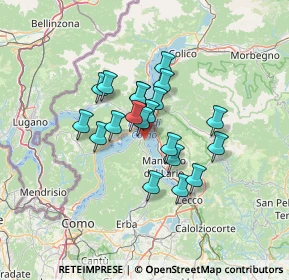 Mappa Via Privata dell'Industria, 22021 Bellagio CO, Italia (9.616)