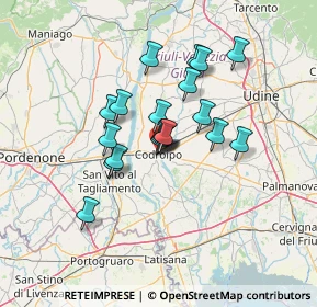 Mappa Via Giuseppe Verdi, 33033 Codroipo UD, Italia (10.12579)