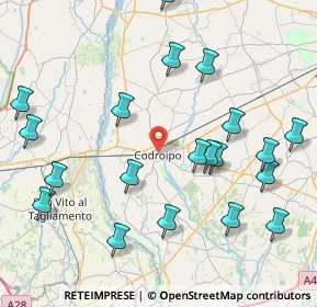 Mappa Via Giuseppe Verdi, 33033 Codroipo UD, Italia (9.455)