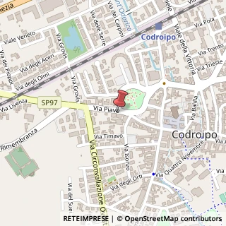 Mappa Via Piave, 65, 33033 Codroipo, Udine (Friuli-Venezia Giulia)