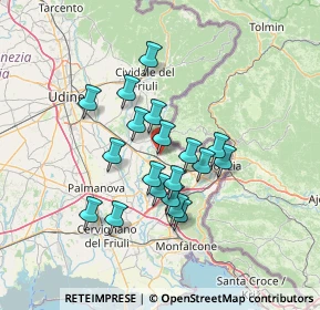 Mappa Via Conti Zucco, 34071 Cormons GO, Italia (10.96105)