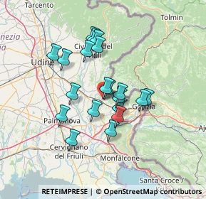 Mappa Via Conti Zucco, 34071 Cormons GO, Italia (10.908)