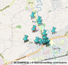 Mappa Via Casello Acque, 33077 Sacile PN, Italia (0.7665)