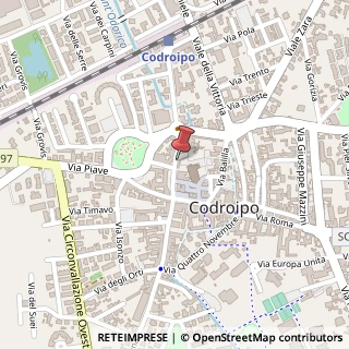 Mappa Piazza Giuseppe Garibaldi, 90, 33033 Codroipo, Udine (Friuli-Venezia Giulia)