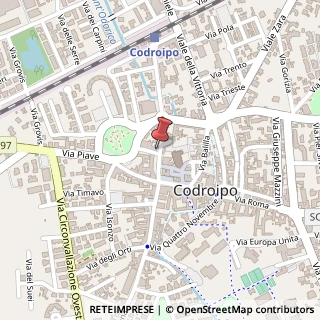 Mappa Piazza Giuseppe Garibaldi, 94, 33033 Codroipo, Udine (Friuli-Venezia Giulia)