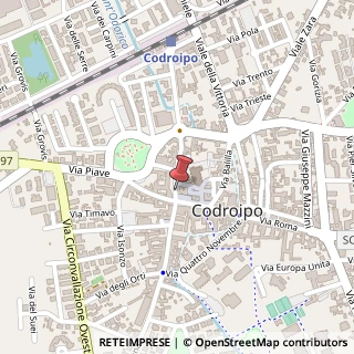 Mappa Piazza garibaldi giuseppe 43, 33033 Codroipo, Udine (Friuli-Venezia Giulia)