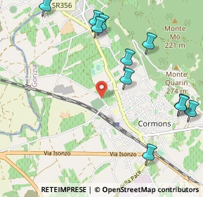 Mappa Via Molin Nuovo, 34071 Cormons GO, Italia (1.26364)