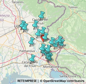 Mappa Via Molin Nuovo, 34071 Cormons GO, Italia (11.14)