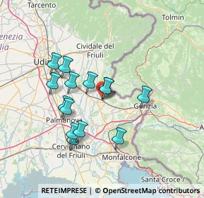 Mappa Via Molin Nuovo, 34071 Cormons GO, Italia (11.97786)