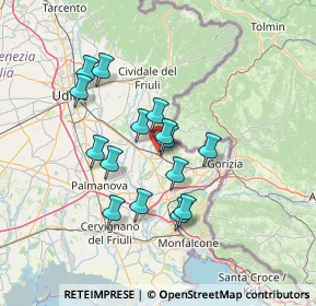 Mappa Via Molin Nuovo, 34071 Cormons GO, Italia (11.35733)