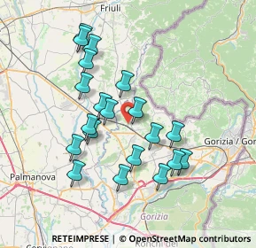 Mappa Via Molin Nuovo, 34071 Cormons GO, Italia (6.6995)