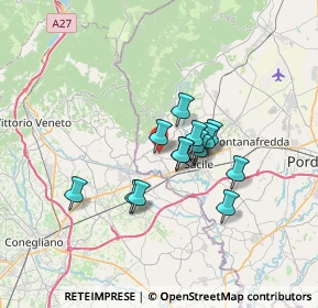 Mappa Via Corner, 33070 Caneva PN, Italia (4.77929)