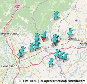 Mappa Via Corner, 33070 Caneva PN, Italia (6.34438)