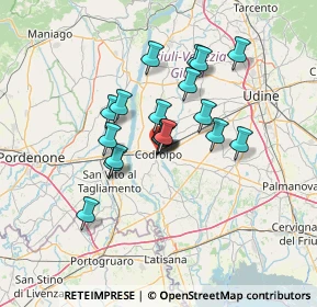 Mappa Piazza Guglielmo Marconi, 33033 Codroipo UD, Italia (10.11895)