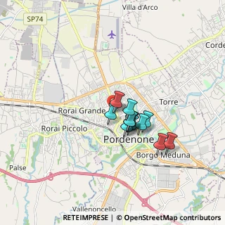 Mappa Via del Bersagliere, 33170 Pordenone PN, Italia (1.13917)