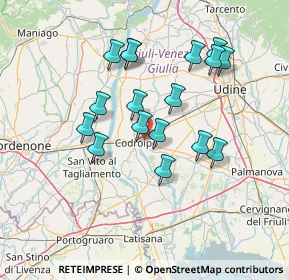 Mappa Via Capoluogo, 33033 Codroipo UD, Italia (12.72882)