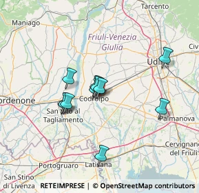 Mappa Via Capoluogo, 33033 Codroipo UD, Italia (10.80182)