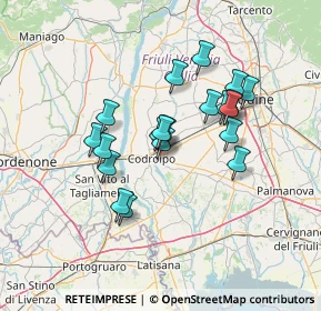 Mappa Via Capoluogo, 33033 Codroipo UD, Italia (11.3055)