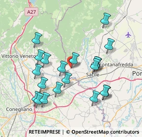 Mappa Via Civitella, 33070 Caneva PN, Italia (7.5305)