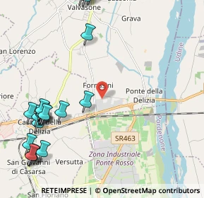 Mappa Via delle Industrie, 33098 Valvasone PN, Italia (2.8735)
