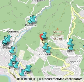 Mappa Via Bee, 28819 Vignone VB, Italia (1.432)