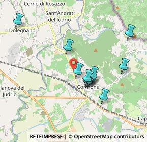 Mappa Via Savaian, 34071 Cormons GO, Italia (1.635)