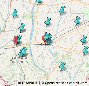 Mappa Via degli Aceri, 33033 Codroipo UD, Italia (8.6835)