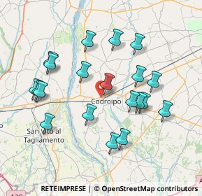Mappa Via degli Aceri, 33033 Codroipo UD, Italia (7.377)