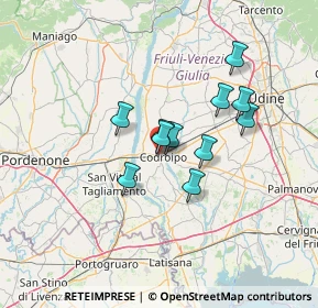 Mappa Via degli Aceri, 33033 Codroipo UD, Italia (9.77636)