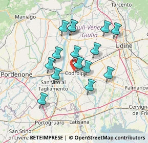 Mappa Via degli Aceri, 33033 Codroipo UD, Italia (12.04867)