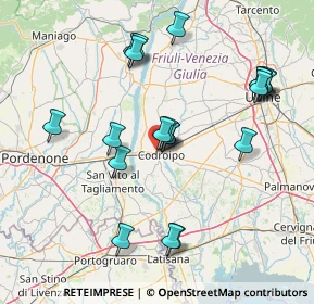 Mappa Via degli Aceri, 33033 Codroipo UD, Italia (15.2505)