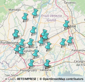 Mappa Via degli Aceri, 33033 Codroipo UD, Italia (15.045)